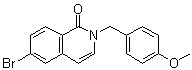 6-Bromo-2-(4-methoxybenzyl)-2H-isoquinolin-1-one molecular structure (CAS 1036712-58-9)