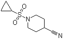 1-(Cyclopropylsulfonyl)-4-piperidinecarbonitrile molecular structure (CAS 1036738-82-5)