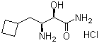 (alphaR,betaS)-beta-Amino-alpha-hydroxycyclobutanebutanamide hydrochloride (1:1) molecular structure (CAS 1036931-35-7)