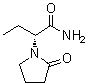 (alphaR)-alpha-Ethyl-2-oxo-1-pyrrolidineacetamide molecular structure (CAS 103765-01-1)