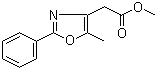 (5-Methyl-2-phenyloxazol-4-yl)acetic acid methyl ester molecular structure (CAS 103788-64-3)