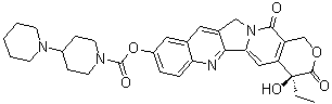 10-[4-(1-Piperidino)-1-piperidinocarbonyloxy]camptothecin molecular structure (CAS 103816-16-6)