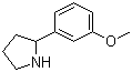 2-(3-Methoxyphenyl)pyrrolidine molecular structure (CAS 103861-77-4)