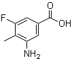 3-Amino-5-fluoro-4-methylbenzoic acid molecular structure (CAS 103877-75-4)