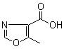 5-Methyl-1,3-oxazole-4-carboxylic acid molecular structure (CAS 103879-58-9)