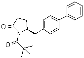 (S)-5-[(Biphenyl-4-yl)methyl]-1-(2,2-dimethylpropionyl)pyrrolidin-2-one molecular structure (CAS 1038924-65-0)