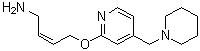 (2Z)-4-[[4-(1-Piperidinylmethyl)-2-pyridinyl]oxy]-2-buten-1-amine molecular structure (CAS 103922-84-5)