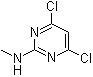 结构式 CAS# 10397-15-6, 4,6-二氯-N-甲基-2-嘧啶胺