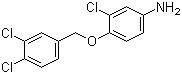 3-Chloro-4-[(3,4-dichlorophenyl)methoxy]benzenamine molecular structure (CAS 1039922-08-1)