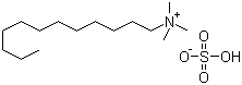 Dodecyltrimethylammonium hydrogen sulfate molecular structure (CAS 103999-25-3)