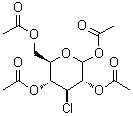 3-氯-3-脱氧-D-吡喃葡萄糖四乙酸酯分子结构 (CAS 104013-04-9)