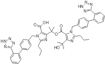 奥美沙坦二聚酯杂质分子结构 (CAS 1040250-19-8)