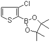 3-氯噻吩-2-硼酸频哪醇酯分子结构 (CAS 1040281-97-7)