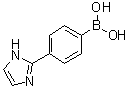 B-[4-(1H-咪唑-2-基)苯基]硼酸分子结构 (CAS 1040848-01-8)