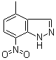 4-甲基-7-硝基-1H-吲唑分子结构 (CAS 104103-06-2)