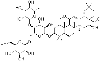 11alpha-甲氧基柴胡皂苷 F分子结构 (CAS 104109-37-7)