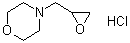 4-(Oxiranylmethyl)morpholine hydrochloride molecular structure (CAS 104118-92-5)