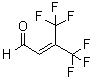 4,4,4-Trifluoro-3-(trifluoromethyl)-2-butenal molecular structure (CAS 104291-39-6)