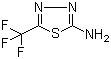 2-氨基-5-三氟甲基-1,3,4-噻二唑分子结构 (CAS 10444-89-0)