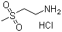 2-Aminoethylmethylsulfone hydrochloride molecular structure (CAS 104458-24-4)