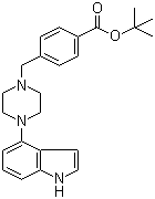 4-[[4-(1H-Indol-4-yl)-1-piperazinyl]methyl]benzoic acid tert-butyl ester molecular structure (CAS 1044764-12-6)