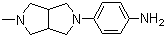 4-(六氢-5-甲基吡咯并[3,4-c]吡咯-2(1H)-基)苯胺分子结构 (CAS 1044764-14-8)