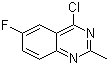 4-Chloro-6-fluoro-2-methylquinazoline molecular structure (CAS 1044768-44-6)