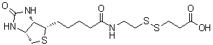 结构式 CAS# 104582-29-8, 3-[2-N-(生物素基)氨基乙基二硫基]丙酸