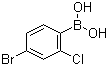 (4-Bromo-2-chlorophenyl)boronic acid molecular structure (CAS 1046861-20-4)
