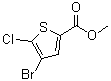 4-Bromo-5-chloro-2-thiophenecarboxylic acid methyl ester molecular structure (CAS 1047630-72-7)