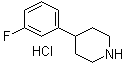 结构式 CAS# 104774-94-9, 4-(3-氟苯基)哌啶盐酸盐