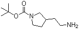 3-(2-Aminoethyl)-1-pyrrolidinecarboxylic acid tert-butyl ester molecular structure (CAS 1048920-45-1)