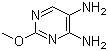 2-甲氧基-4,5-嘧啶二胺分子结构 (CAS 104900-51-8)