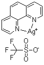(1,10-菲咯啉)银三氟甲烷磺酸盐分子结构 (CAS 1049012-31-8)