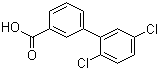 2',5'-Dichloro-[1,1'-biphenyl]-3-carboxylic acid molecular structure (CAS 1049036-18-1)