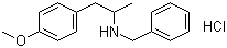 4-Methoxy-alpha-methyl-N-(phenylmethyl)benzeneethanamine hydrochloride molecular structure (CAS 1049695-95-5)