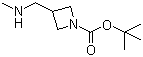 3-[(甲基氨基)甲基]氮杂环丁烷-1-羧酸叔丁酯分子结构 (CAS 1049730-81-5)