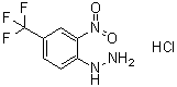 [2-Nitro-4-(trifluoromethyl)phenyl]hydrazine hydrochloride (1:1) molecular structure (CAS 1049748-69-7)