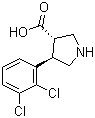 (3S,4R)-4-(2,3-Dichlorophenyl)pyrrolidine-3-carboxylic acid molecular structure (CAS 1049978-56-4)