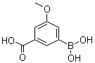 3-硼酸基-5-甲氧基苯甲酸分子结构 (CAS 1050424-08-2)