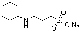 3-(环己基氨基)-1-丙烷磺酸单钠盐分子结构 (CAS 105140-23-6)