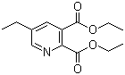 5-乙基吡啶-2,3-二羧酸二乙酯分子结构 (CAS 105151-39-1)