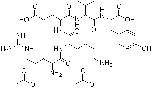 醋酸脾脏五肽分子结构 (CAS 105184-37-0)