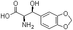 3-(苯并[1,3]二氧戊环-5-基)-2-氨基-3-羟基丙酸分子结构 (CAS 105229-14-9)