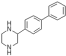 2-(联苯-4-基)哌嗪分子结构 (CAS 105242-10-2)