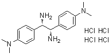 (1S,2S)-1,2-Bis[4-(dimethylamino)phenyl]-1,2-ethanediamine hydrochloride (1:4) molecular structure (CAS 1052707-21-7)