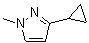 3-Cyclopropyl-1-methyl-1H-pyrazole molecular structure (CAS 1053163-67-9)