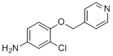 3-氯-4-(4-吡啶基甲氧基)苯胺分子结构 (CAS 105326-69-0)