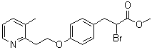 alpha-溴-4-[2-(3-甲基-2-吡啶基)乙氧基]苯丙酸甲酯分子结构 (CAS 105355-28-0)