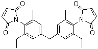 双(3-甲基-5-乙基-4-马来酰亚胺基苯基)甲烷分子结构 (CAS 105391-33-1)
